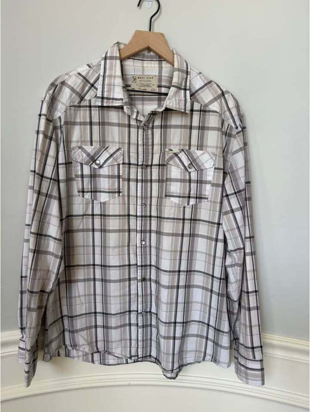 Marc Ecko Cut & Sew Plaid Button Down Shirt